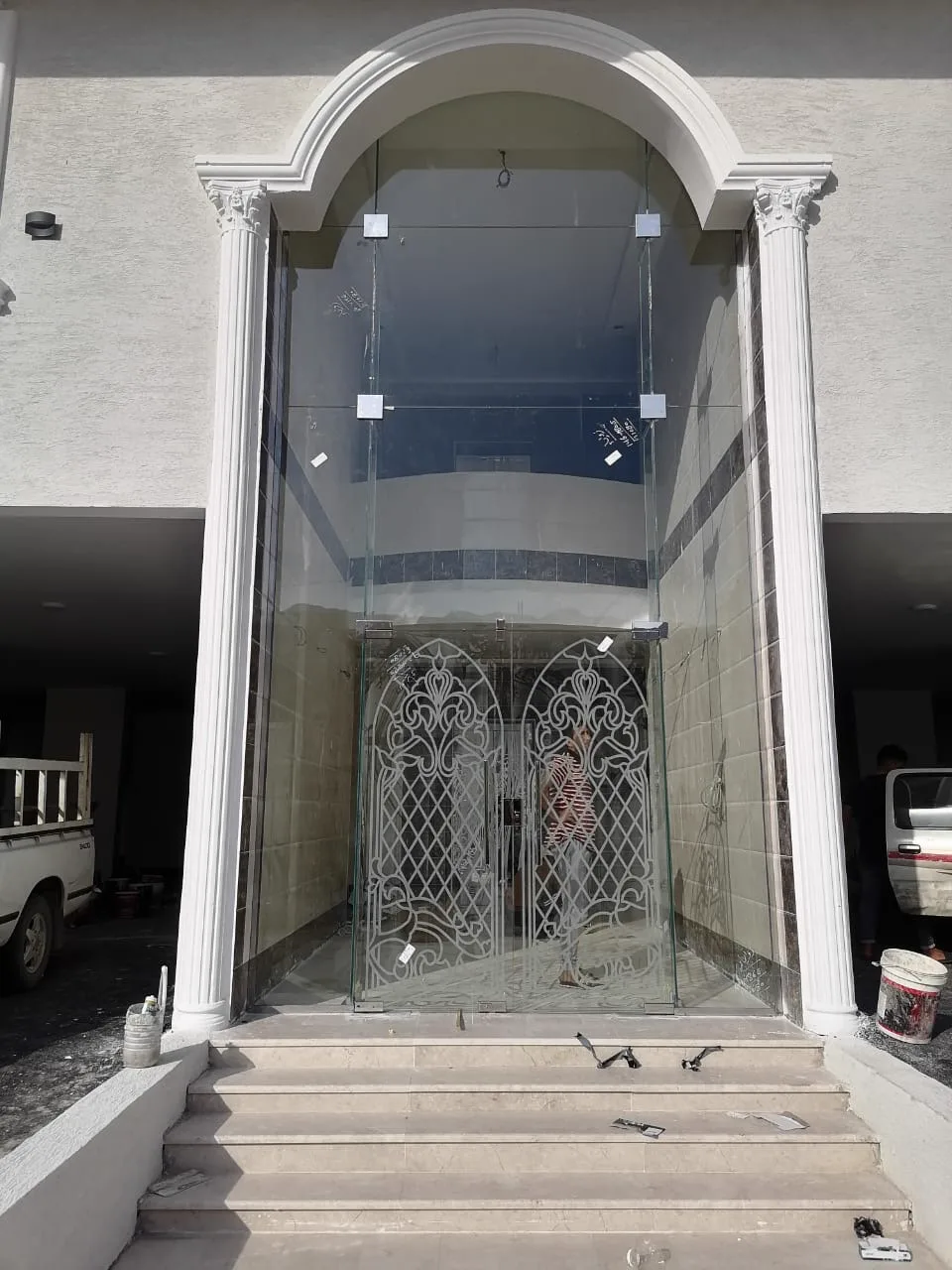 ابواب وواجهات زجاج سيكوريت 12 مم